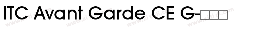 ITC Avant Garde CE G字体转换